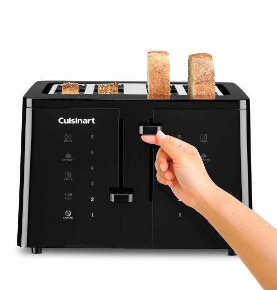 Cuisinart 4 Slice Touchscreen Toaster CPT-T40P1 Black P1