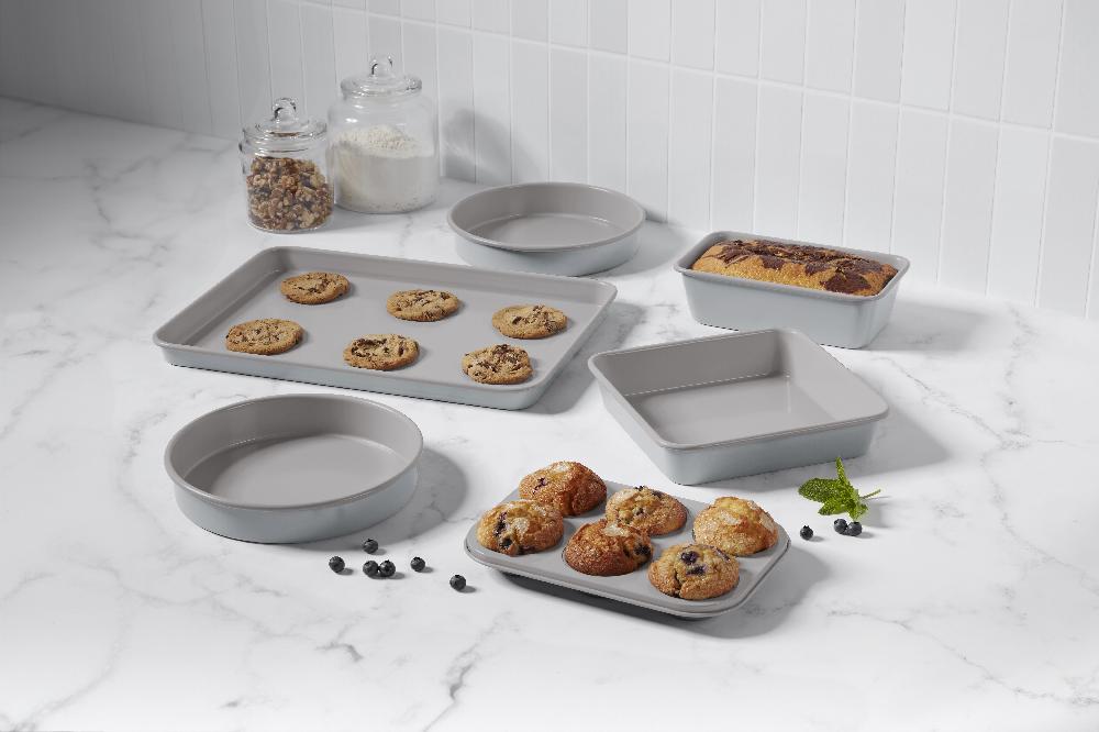Cuisinart 6-Pc Culinary Collection Ceramic Nonstick Bakeware Set - Gorgeous Gray CCMB-6GG