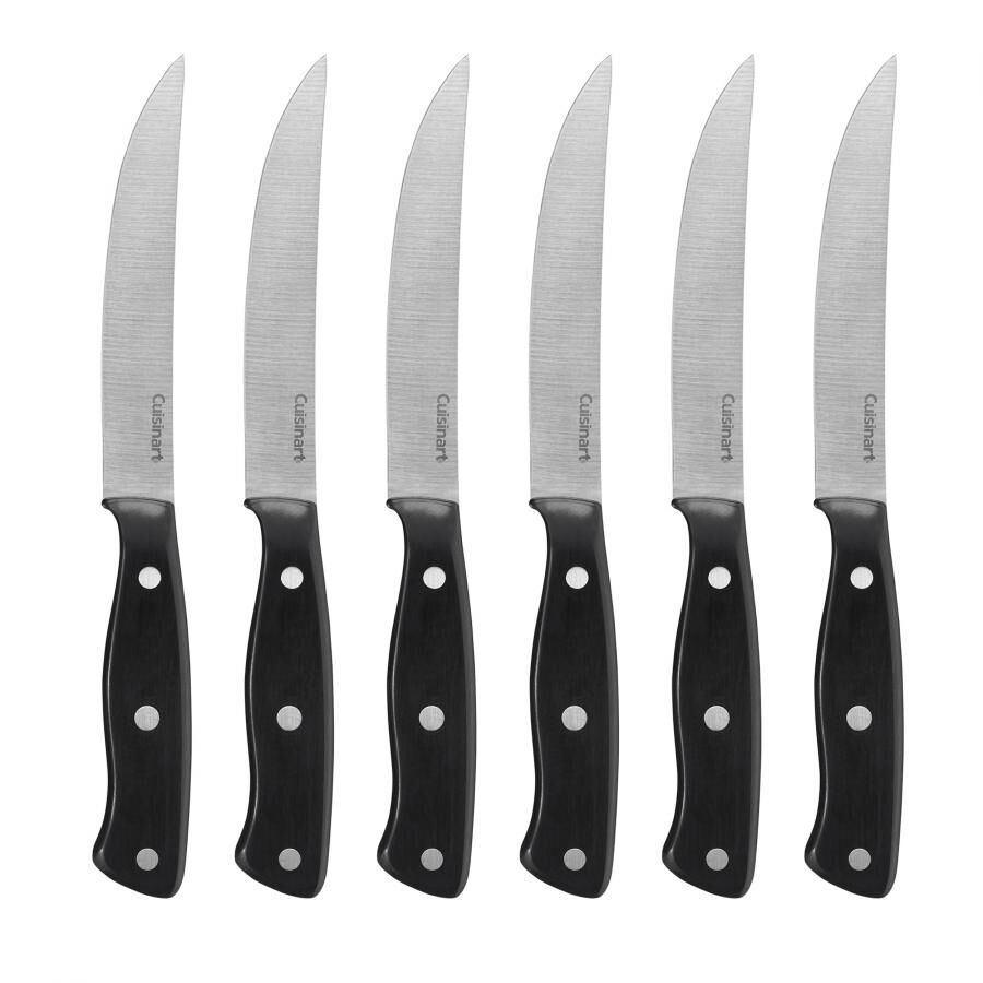 cuisinart 6 Piece Black Triple Rivet Steak Knife Set C77TR-S6SK