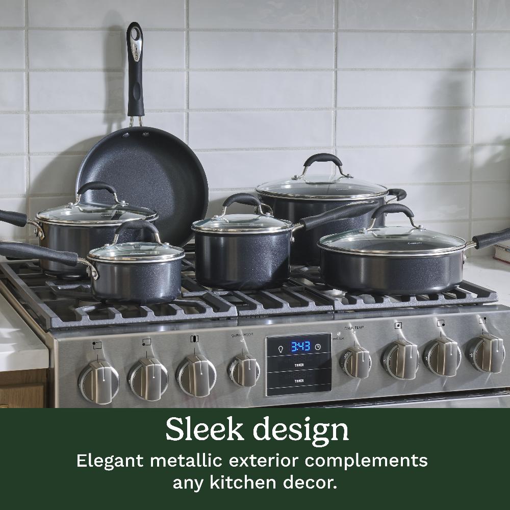 Cuisinart Advantage ® 11 Piece Nonstick Cookware Set 55-11BK Black