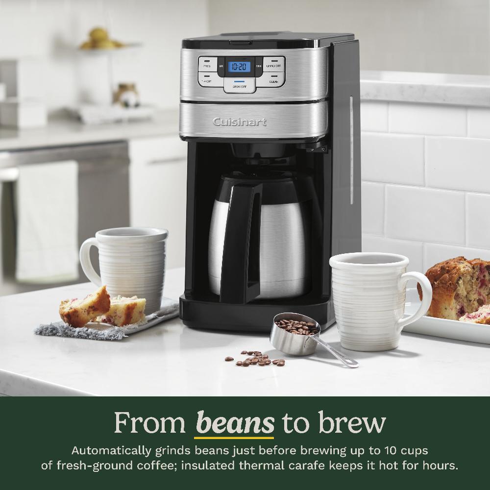 Cuisinart Automatic Grind & Brew 10 Cup Coffeemaker DGB-450NAS