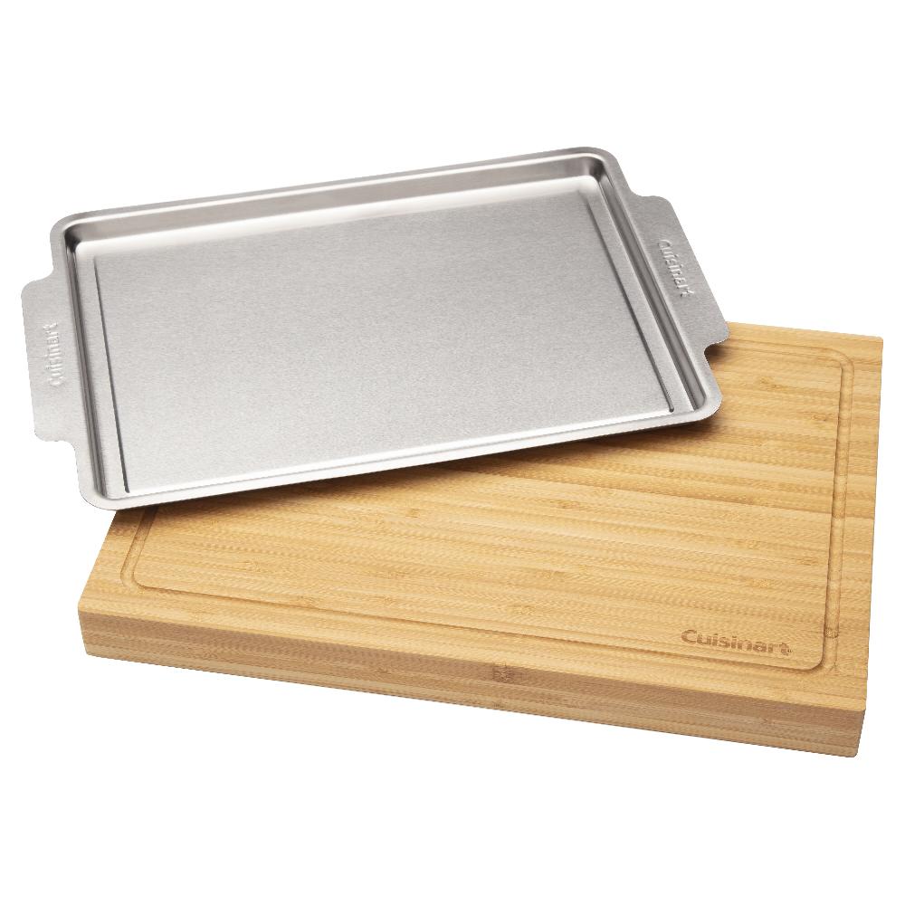 Cuisinart Bamboo Cutting Board With Slide Out Tray CPK-4884Z