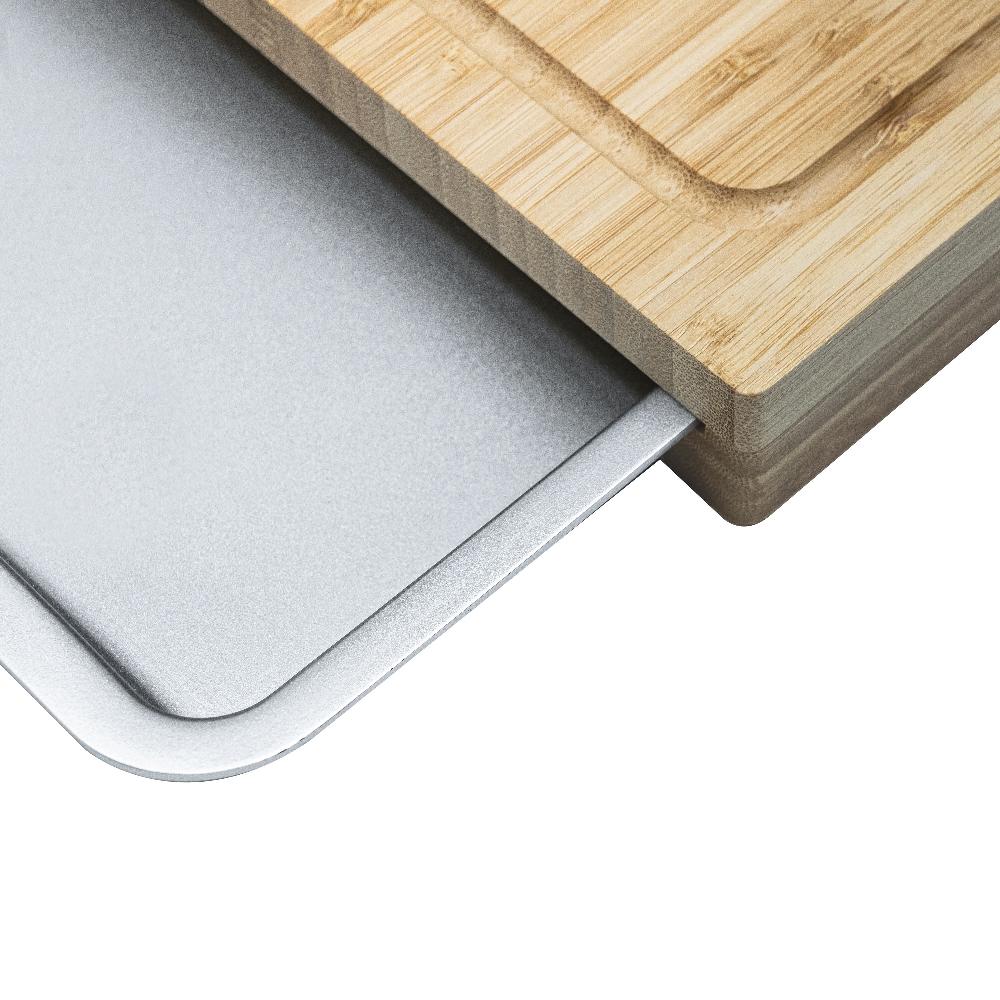 Cuisinart Bamboo Cutting Board With Slide Out Tray CPK-4884Z