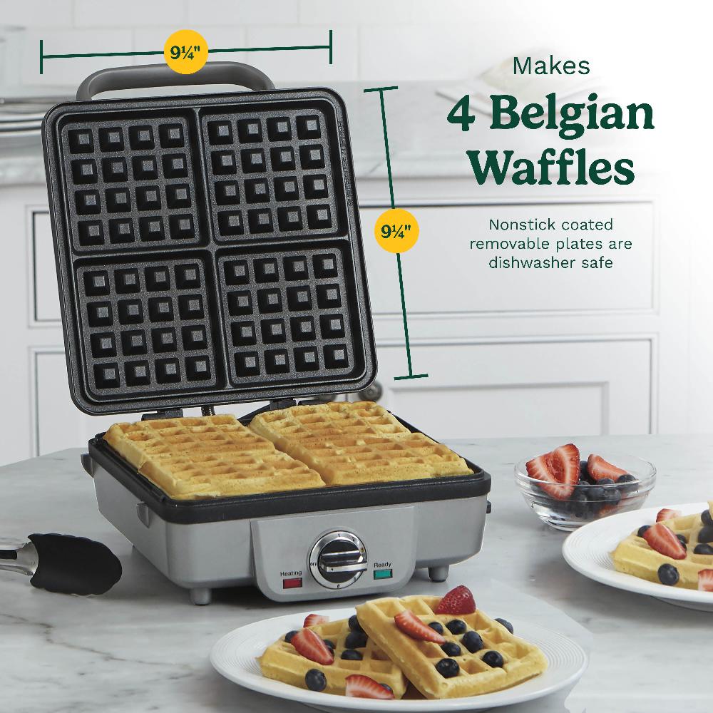 Cuisinart Belgian Waffle Maker With Pancake Plates WAF-300P1 Brushed Stainless