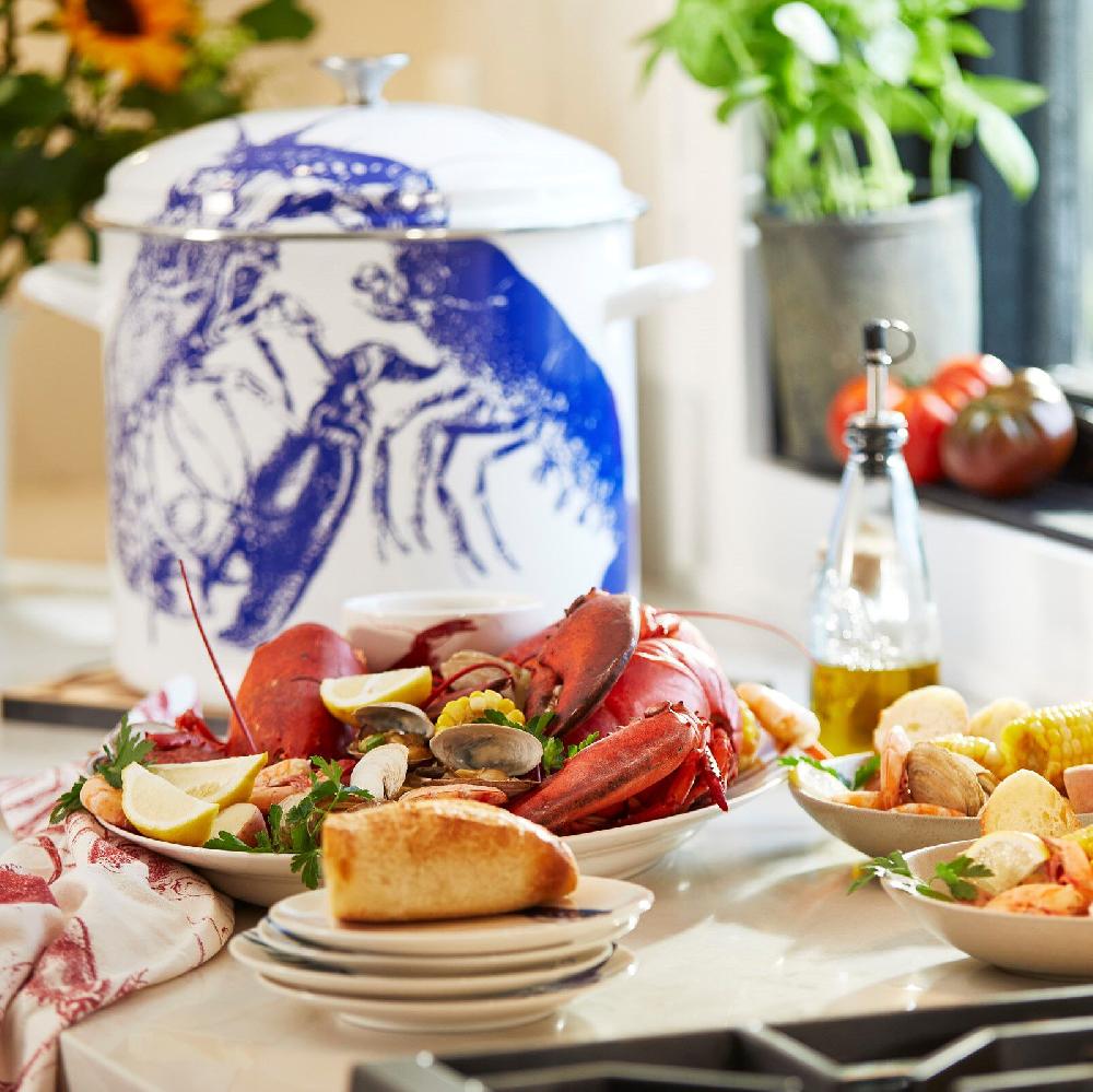 Cuisinart Caskata ™ 16 Qt. Enamel On Steel Stockpot With Cover EOS166-30WCKLB