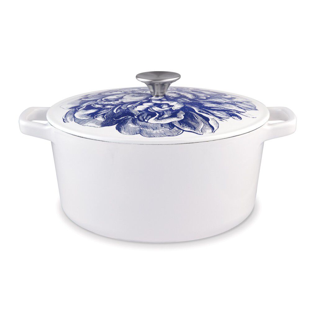 cuisinart Caskata ™ 5 Qt. Round Covered Casserole - Blooming Peony CI650-25CKP