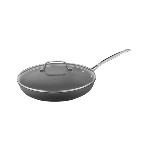 cuisinart Chef's Classic ™ 12" Nonstick Hard Anodized Skillet with Glass Cover 622-30GP1 Black