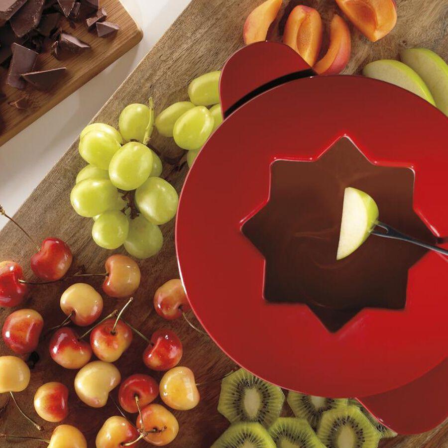 Cuisinart Chef’s Classic ™ Enameled Cast Iron 13-Piece Fondue Set FP-115RS Red