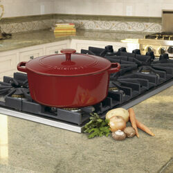 Cuisinart Chef’s Classic ™ Enameled Cast Iron Cookware 7 Qt. Round Covered Casserole CI670-30CR Red