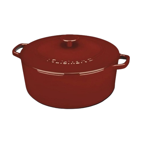 cuisinart Chef’s Classic ™ Enameled Cast Iron Cookware 7 Qt. Round Covered Casserole CI670-30CR Red
