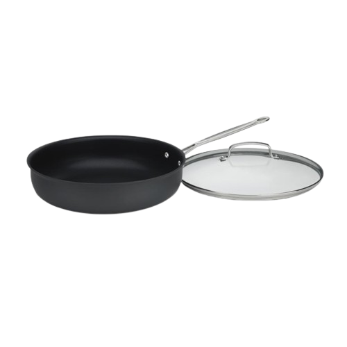 cuisinart Chef's Classic ™ Nonstick Hard Anodized 12" Deep Frying Pan with Cover 622-30DFP1 Black