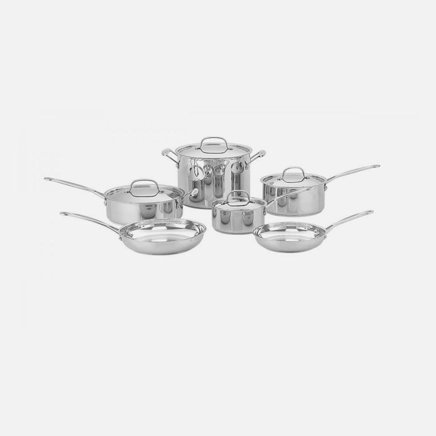 Cuisinart Chef's Classic ™ Stainless 10 Piece Set 77-10P1 Stainless Steel