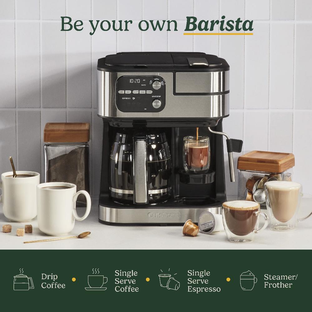 Cuisinart Coffee Center ® Barista Bar 4-in-1 Coffee Maker SS-4N1NAS Black