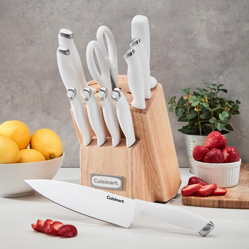 Cuisinart ColorPro 12 Piece Knife Block Set C77SSW-12P White