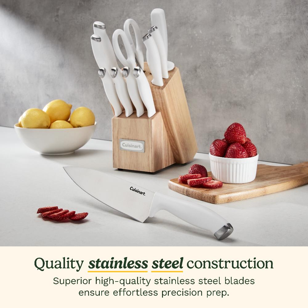 Cuisinart ColorPro 12 Piece Knife Block Set C77SSW-12P White