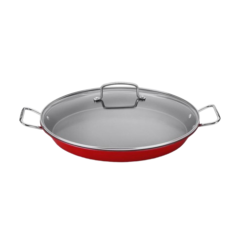 cuisinart 15″ Paella Pan with Glass Lid ASP-38CR