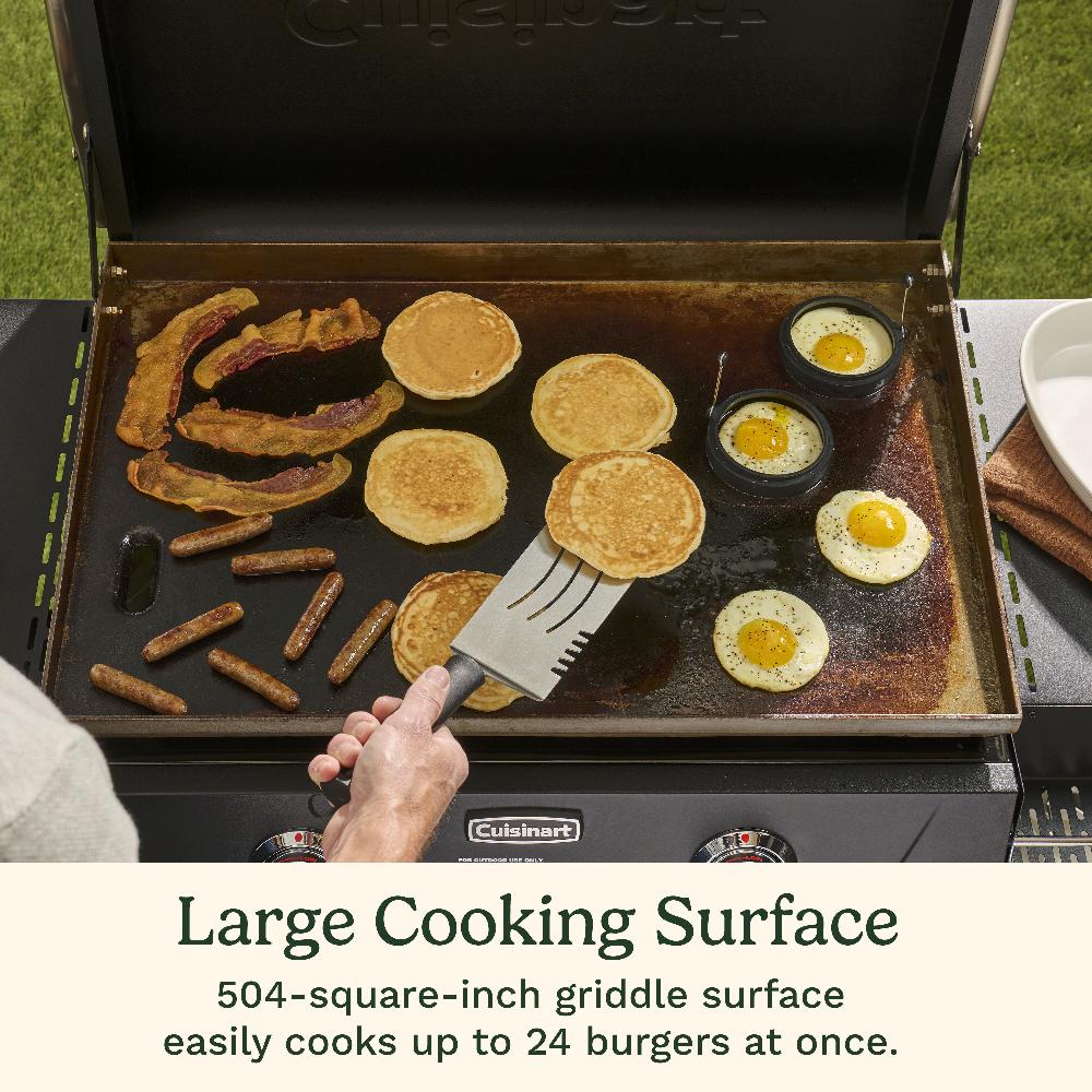 Cuisinart 28" Outdoor Griddle With Hood CGG-9748