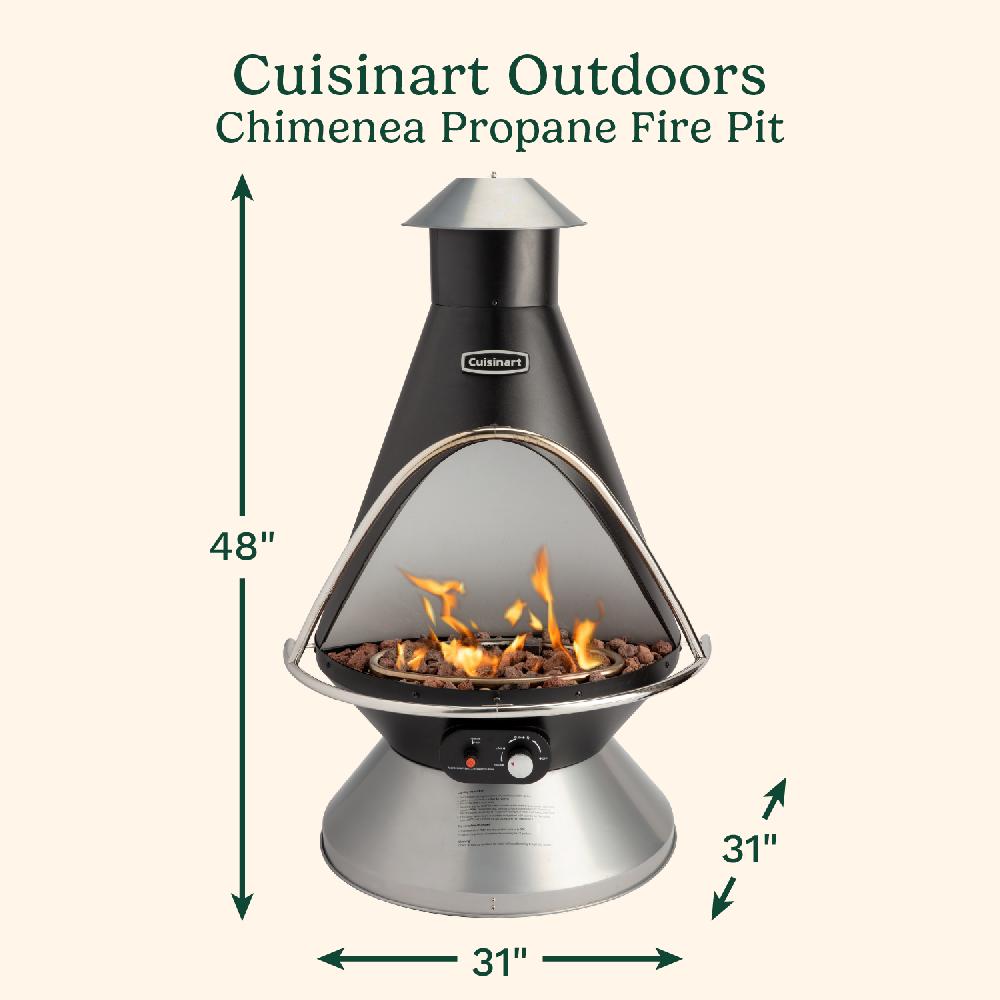 Cuisinart Chimenea Propane Fire Pit COH-600A Black