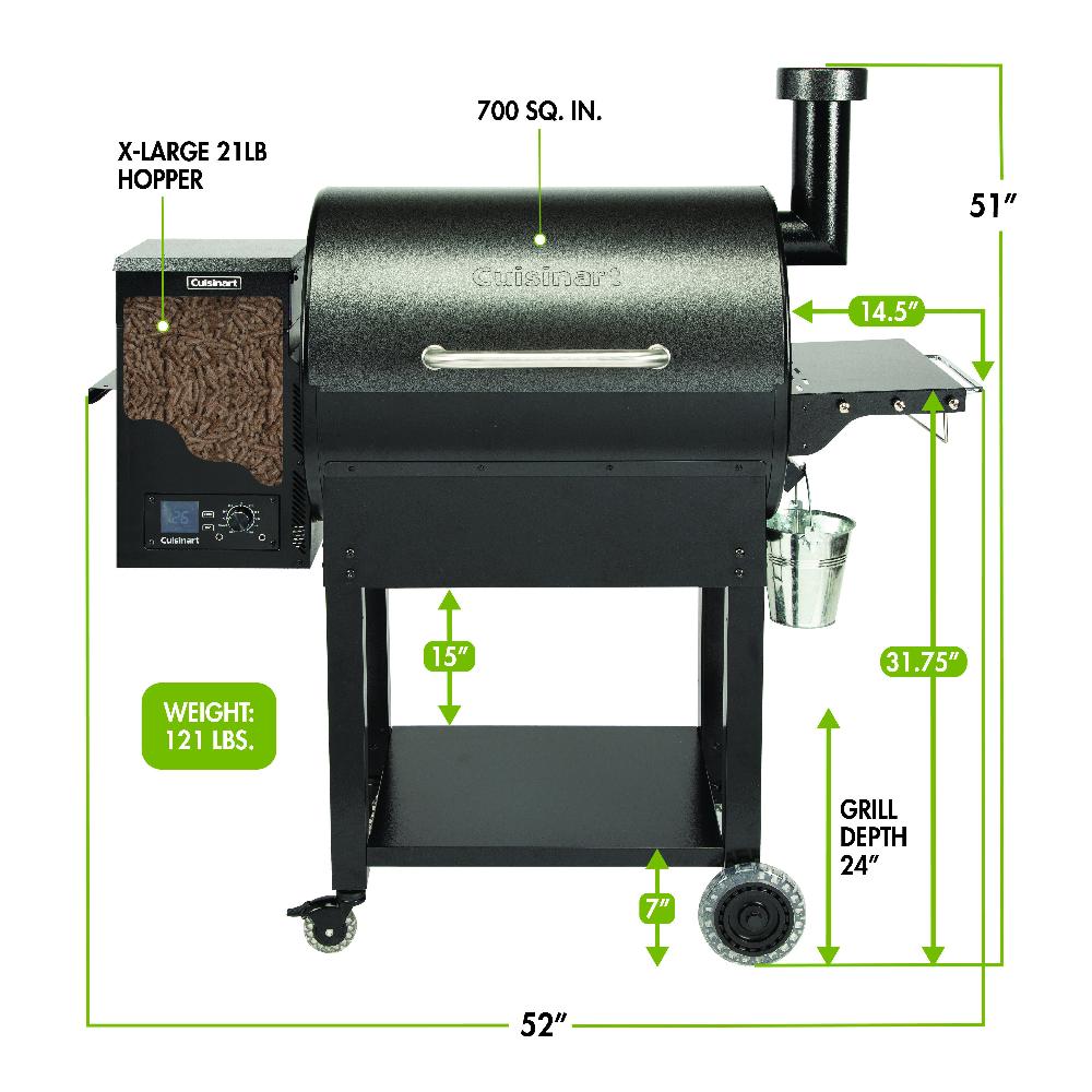 Cuisinart Deluxe Wood Pellet Grill & Smoker​ CPG-700