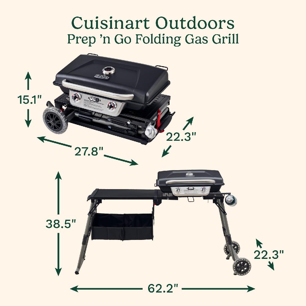 Cuisinart Prep 'N Go Folding Gas Grill CGG-288