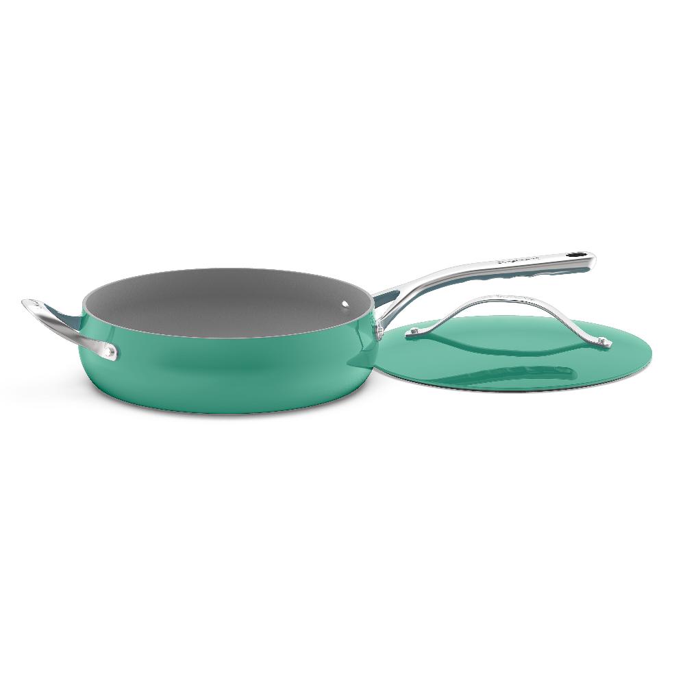 Cuisinart Culinary Collection 4.5 Qt Sauté Pan With Helper Handle & Cover 34C345-30HTL Teal