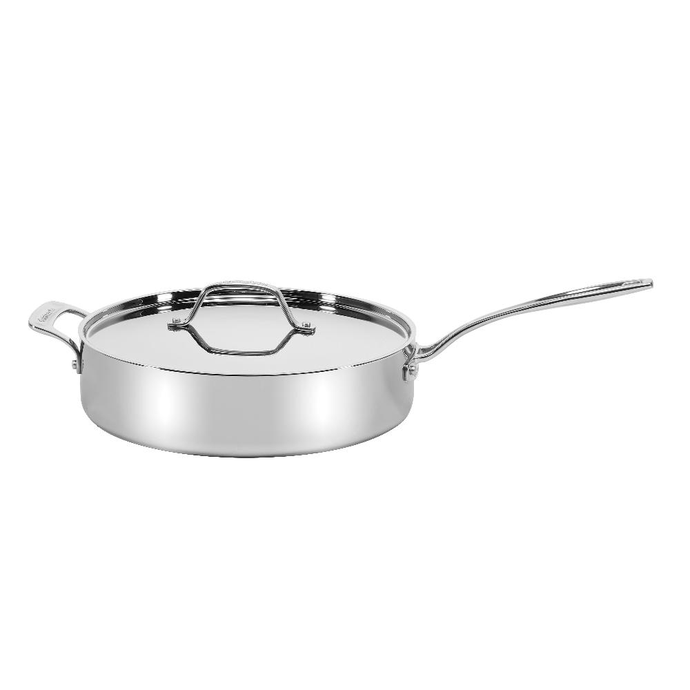 Cuisinart Custom-Clad 5-Ply 5.5 Qt. Saute Pan With Helper Handle & Cover CC555-30H