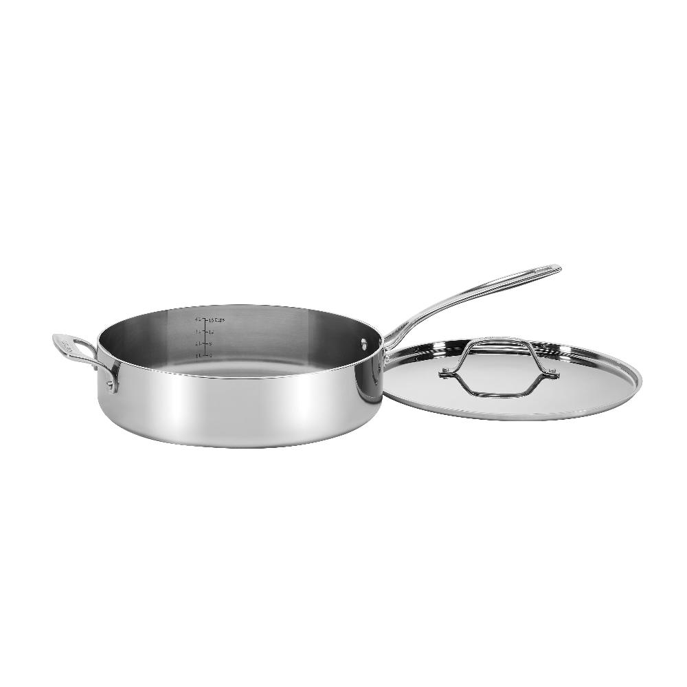 cuisinart Custom-Clad 5-Ply 5.5 Qt. Saute Pan with Helper Handle & Cover CC555-30H