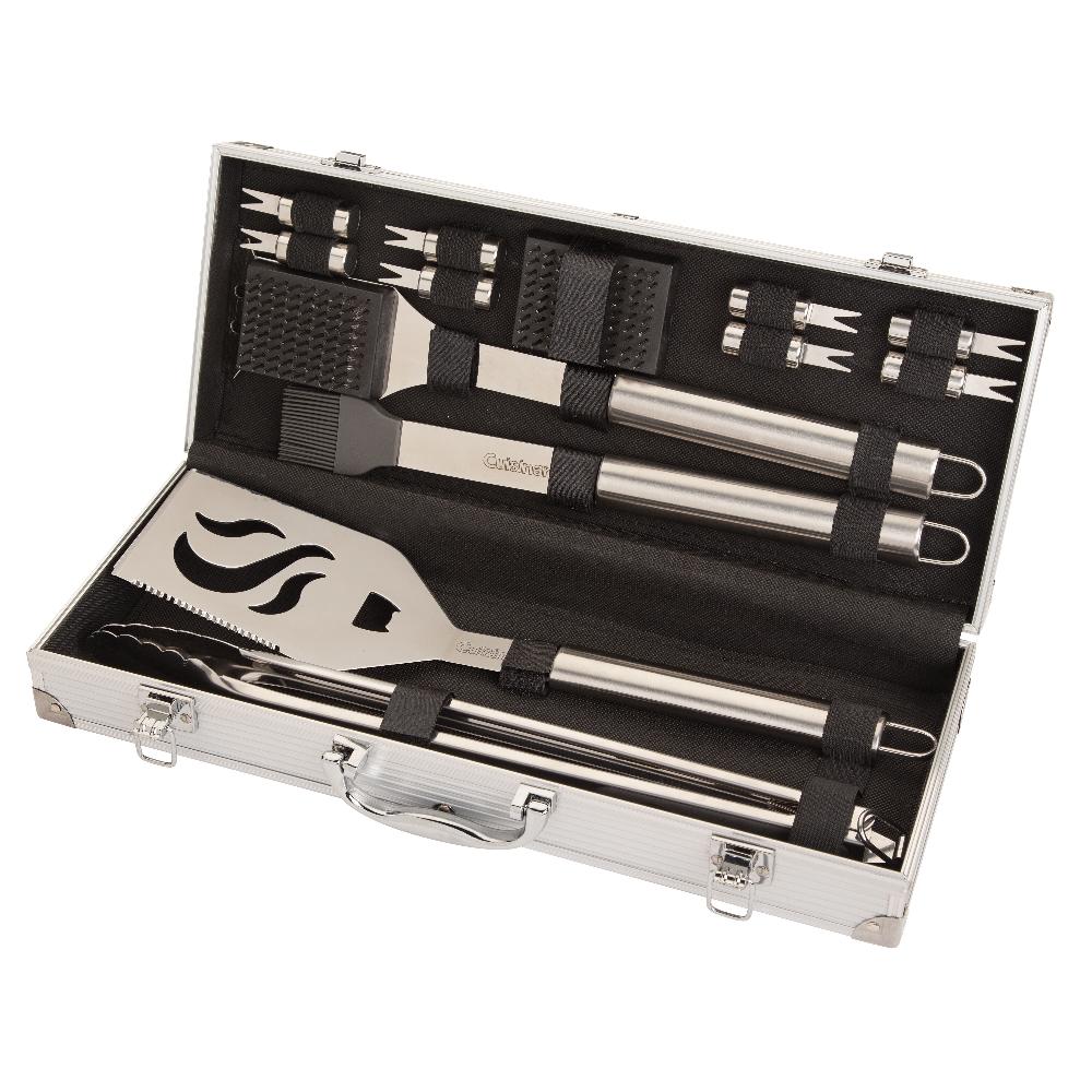 cuisinart Deluxe Stainless-Steel Grill Set (14 Piece) CGS-5014Z Stainless Steel