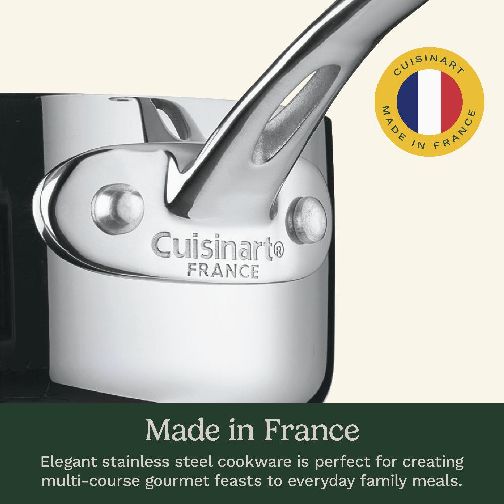 Cuisinart French Classic Tri-Ply Stainless Cookware 10 Piece Set FCT-10
