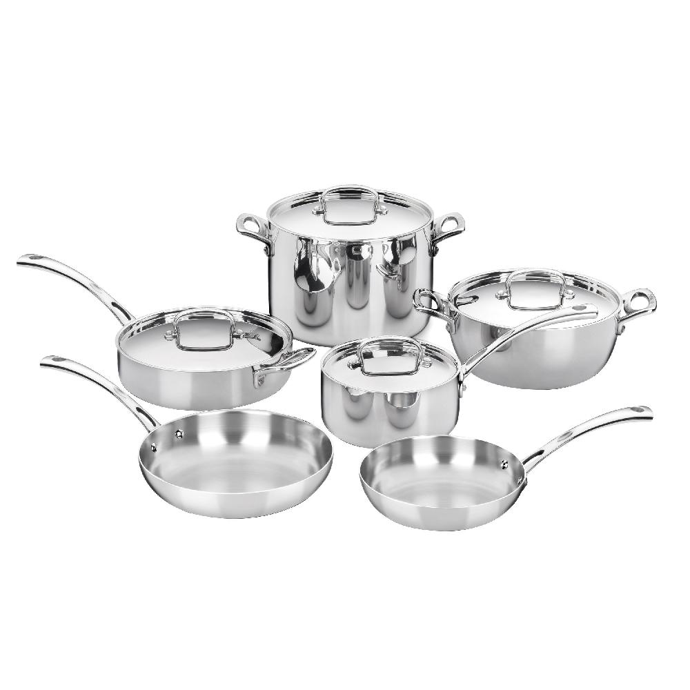 cuisinart French Classic Tri-Ply Stainless Cookware 10 Piece Set FCT-10