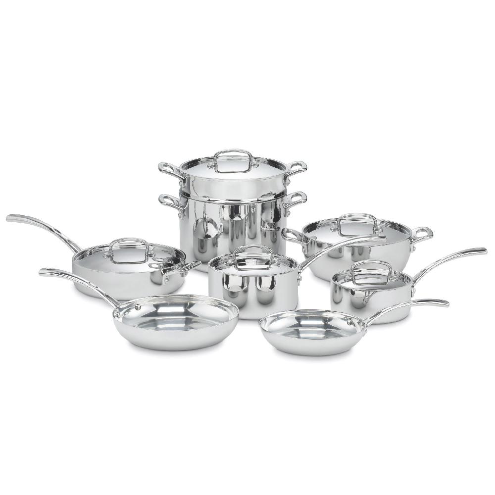 cuisinart French Classic Tri-Ply Stainless Cookware 13 Piece Set FCT-13
