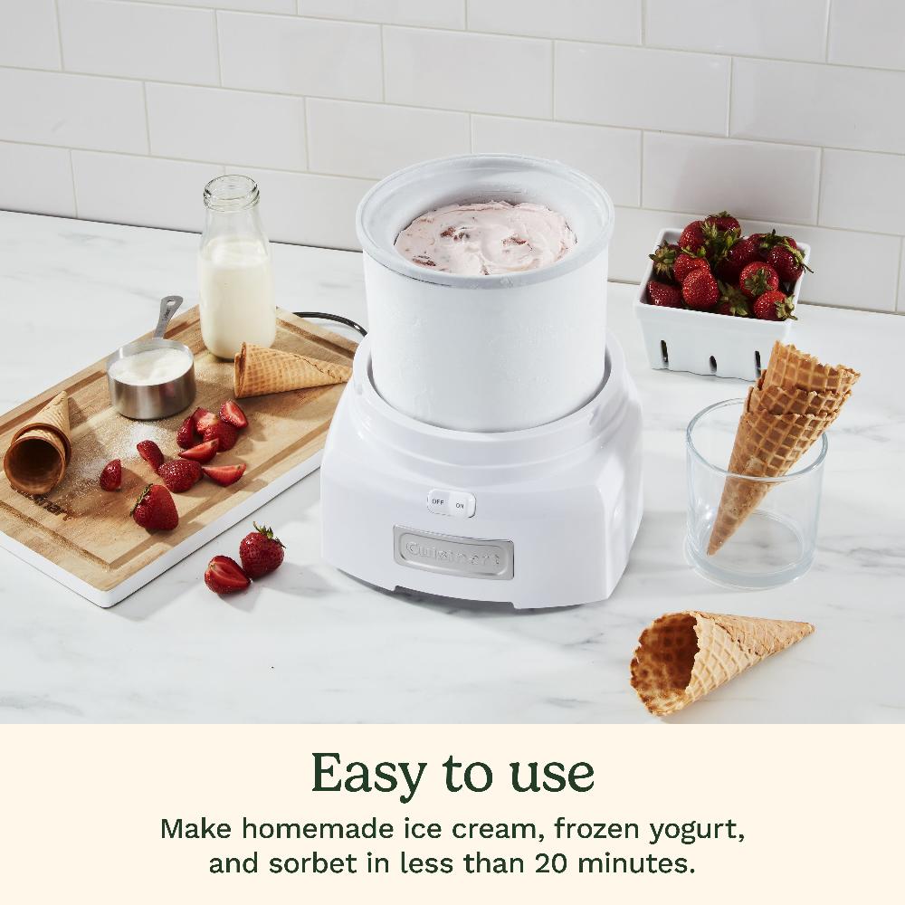Cuisinart Frozen Yogurt - Ice Cream & Sorbet Maker ICE-21P1 White P1