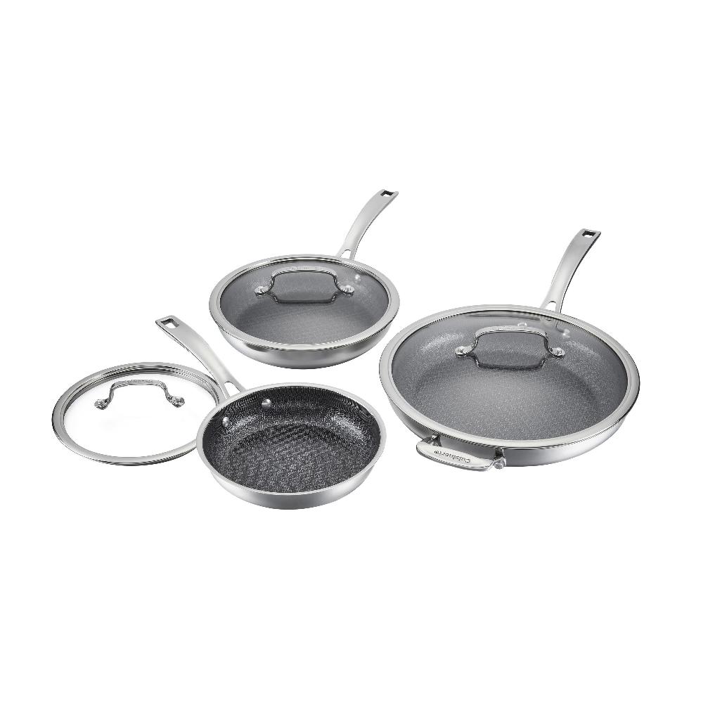 cuisinart FusionPlus ™ 6pc Skillet Set– 8” with Lid 10” with Lid 12” with Lid FPS-6SSCR