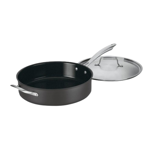 cuisinart GreenGourmet ® Hard Anodized Nonstick Eco-Friendly 5.5 Quart Sauté Pan with Helper Handle & Cover GG33-30HP1