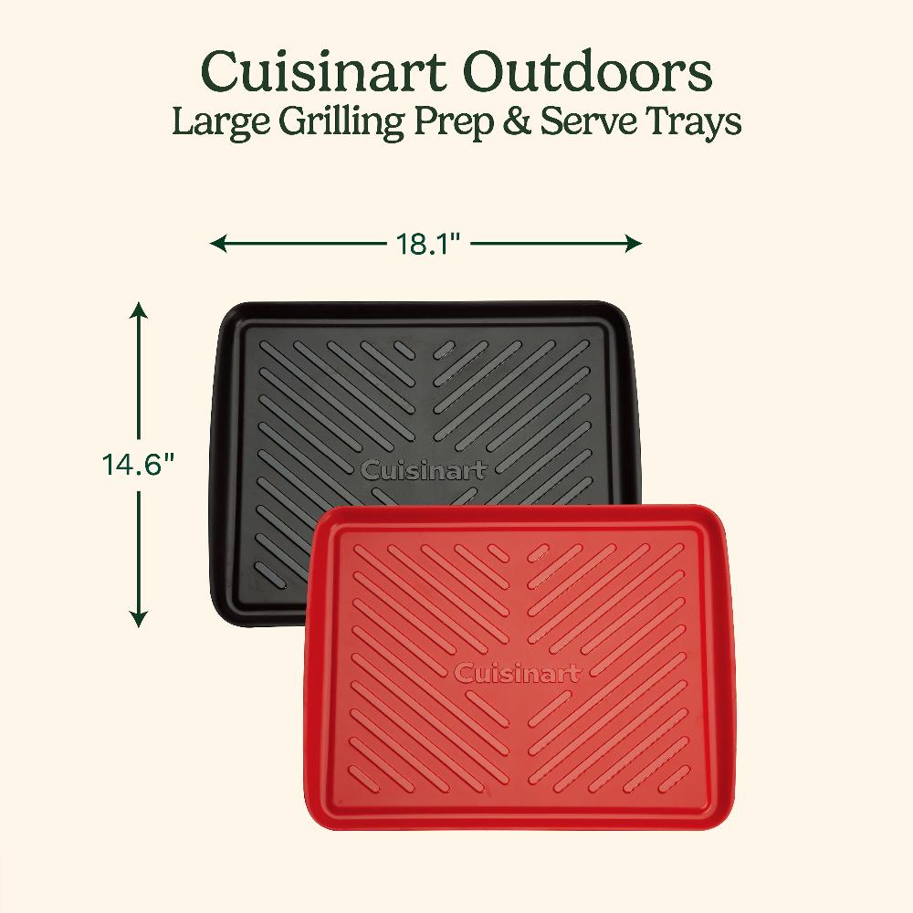 Cuisinart Grilling Prep And Serve Melamine Trays -Large CPK-210