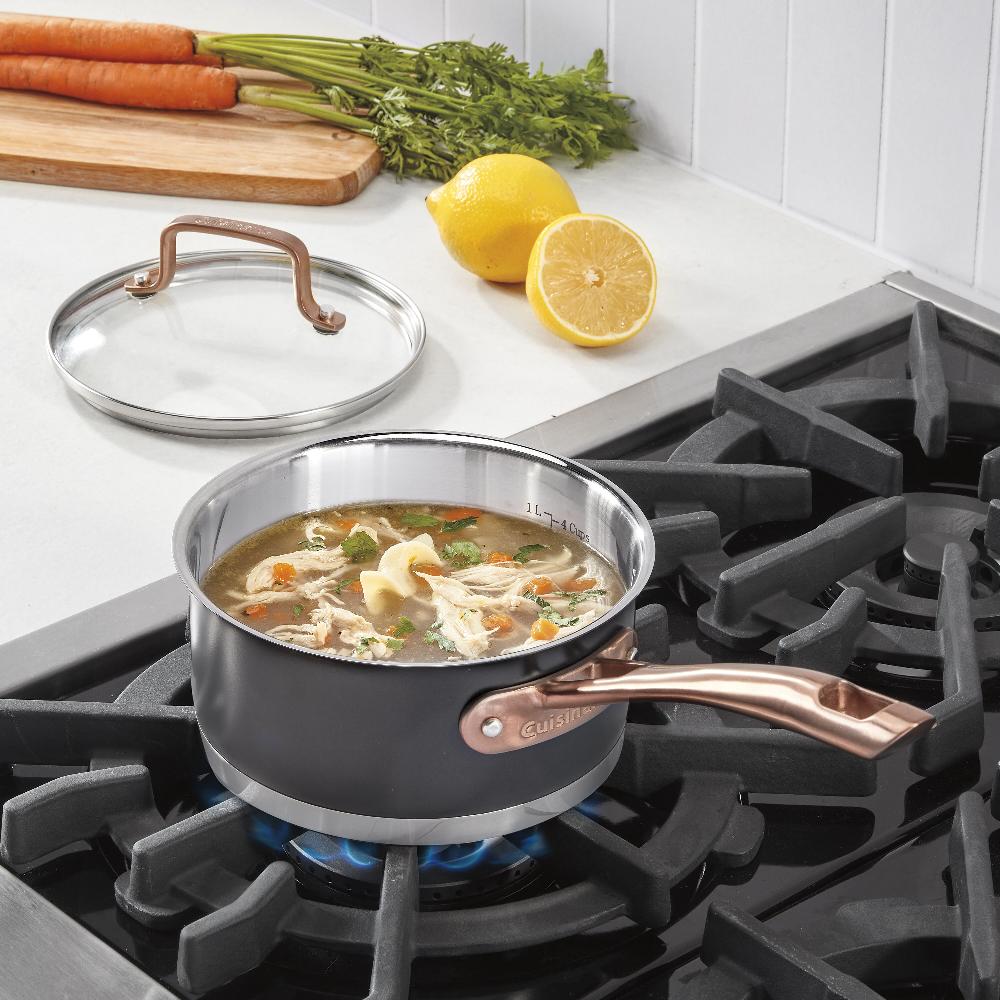 Cuisinart Matte Black Elegance 1.5qt Saucepan With Cover MBK8919-16