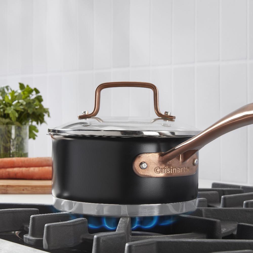 Cuisinart Matte Black Elegance 1.5qt Saucepan With Cover MBK8919-16