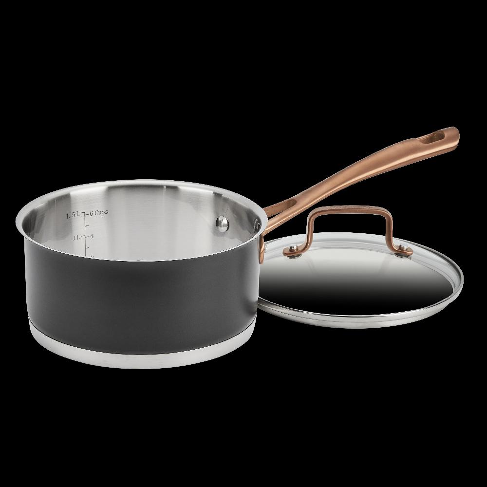 cuisinart Matte Black Elegance 1.5qt Saucepan with Cover MBK8919-16