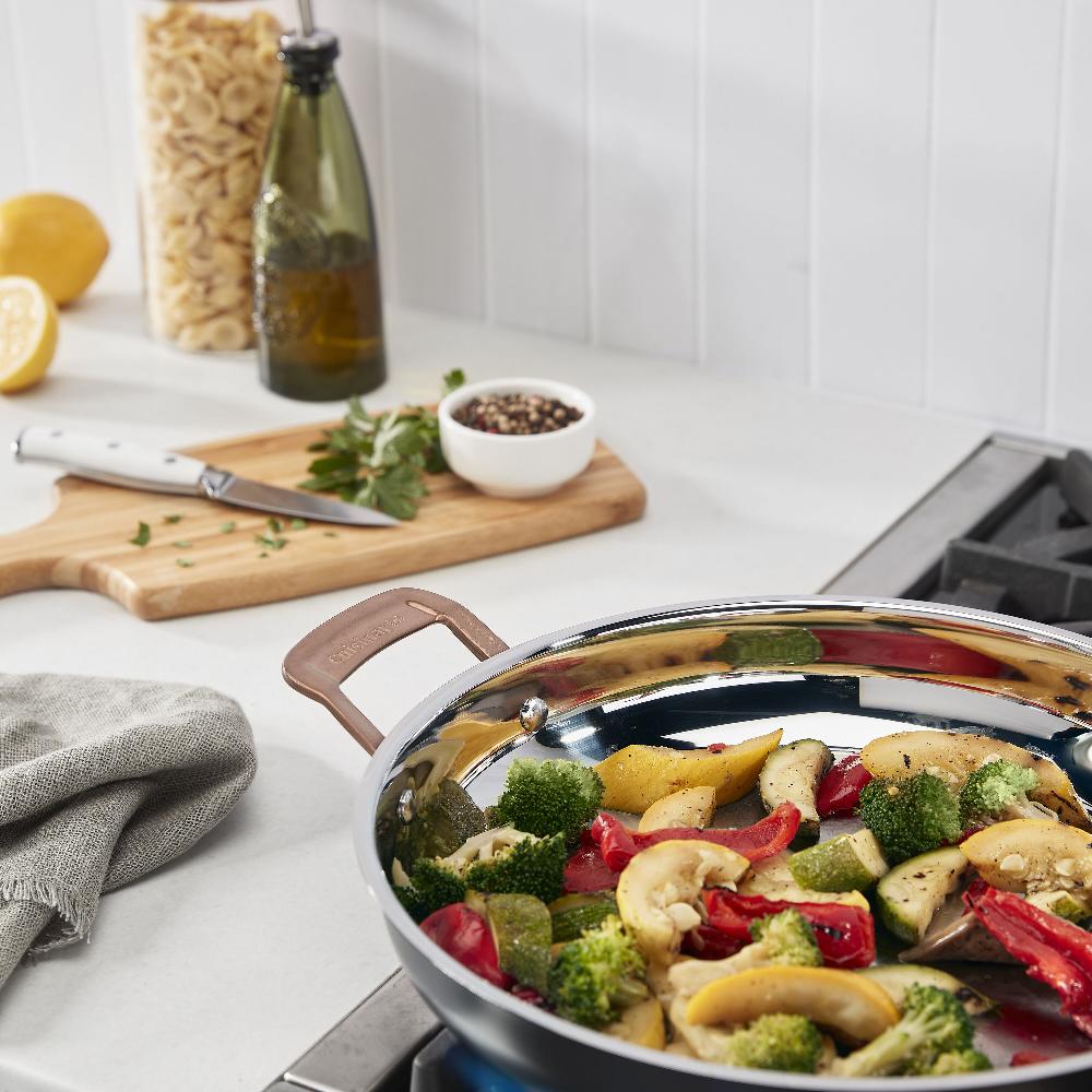 Cuisinart Matte Black Elegance 12” Skillet W Helper Handle MBK8922-30H