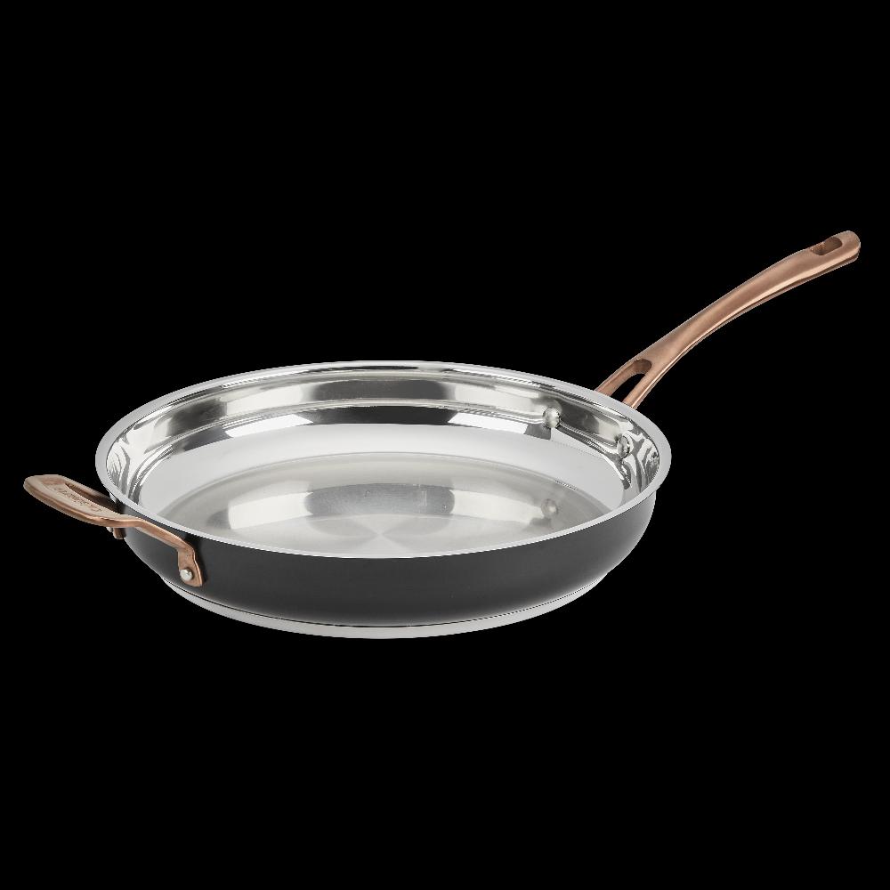 cuisinart Matte Black Elegance 12” Skillet w Helper Handle MBK8922-30H