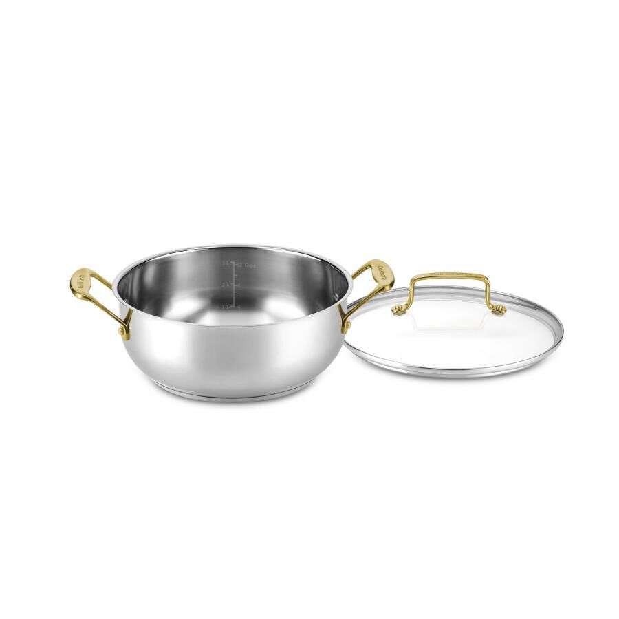 cuisinart Mineral Collection Stainless Cookware 4 Quart Dutch Oven with Cover C7M44-24GD