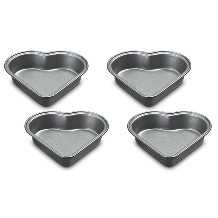 cuisinart Mini Heart Pans (Set of 4) CMBM-4HRT1 Black