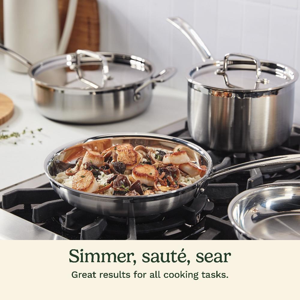 Cuisinart MultiClad Pro Triple Ply Stainless Cookware 12 Piece Set MCP-12N