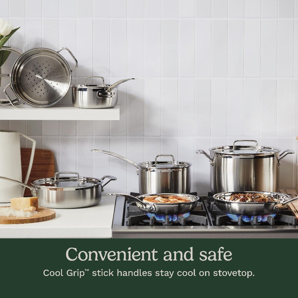 Cuisinart MultiClad Pro Triple Ply Stainless Cookware 12 Piece Set MCP-12N