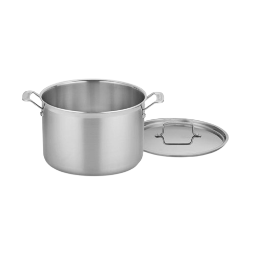 cuisinart MultiClad Pro Triple Ply Stainless Cookware 12 Quart Stockpot with Cover MCP66-28NP1 Stainless Steel