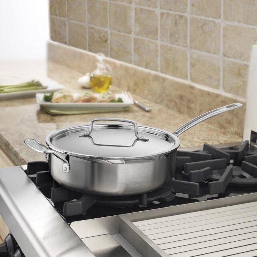 Cuisinart MultiClad Pro Triple Ply Stainless Cookware 3.5 Quart Sauté Pan MCP33-24HN