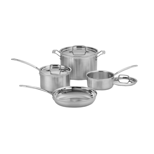 cuisinart MultiClad Pro Triple Ply Stainless Cookware 7 Piece Set MCPS-7NP1