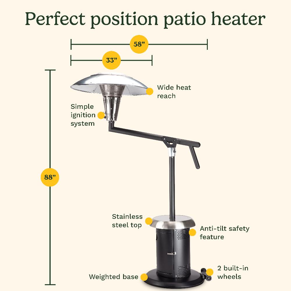Cuisinart Perfect Position Propane Patio Heater COH-400