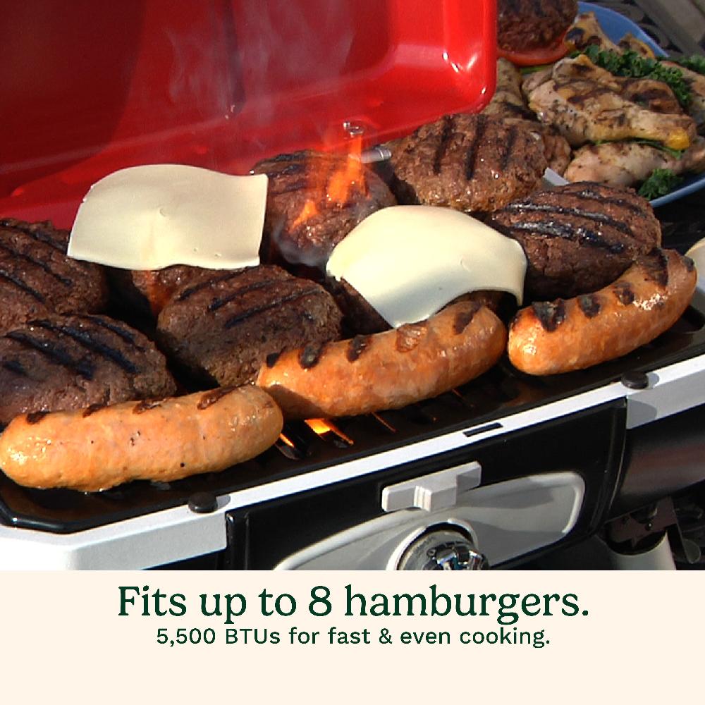 Cuisinart Petite Gourmet Portable Tabletop Gas Grill CGG-180T Red