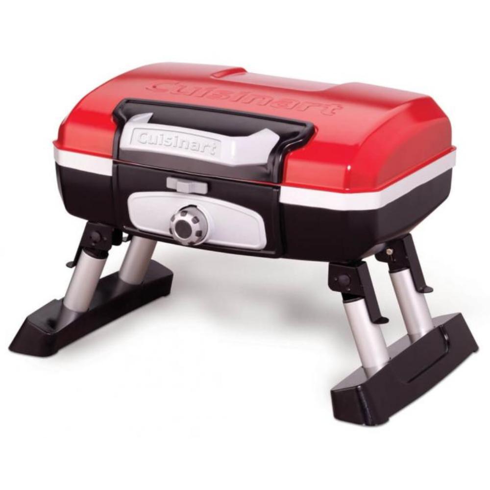 cuisinart Petite Gourmet Portable Tabletop Gas Grill CGG-180T Red